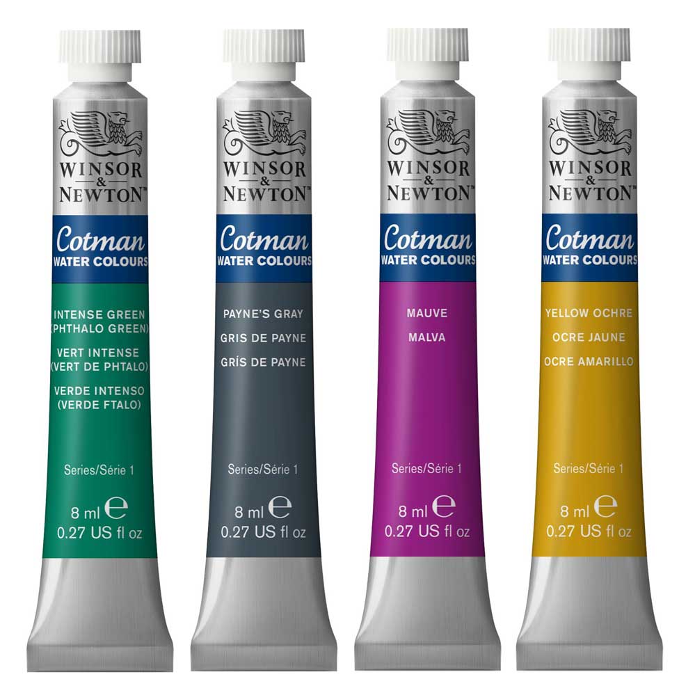 Winsor & Newton Cotman Water Colour Tube Palette Set of 10 8ml