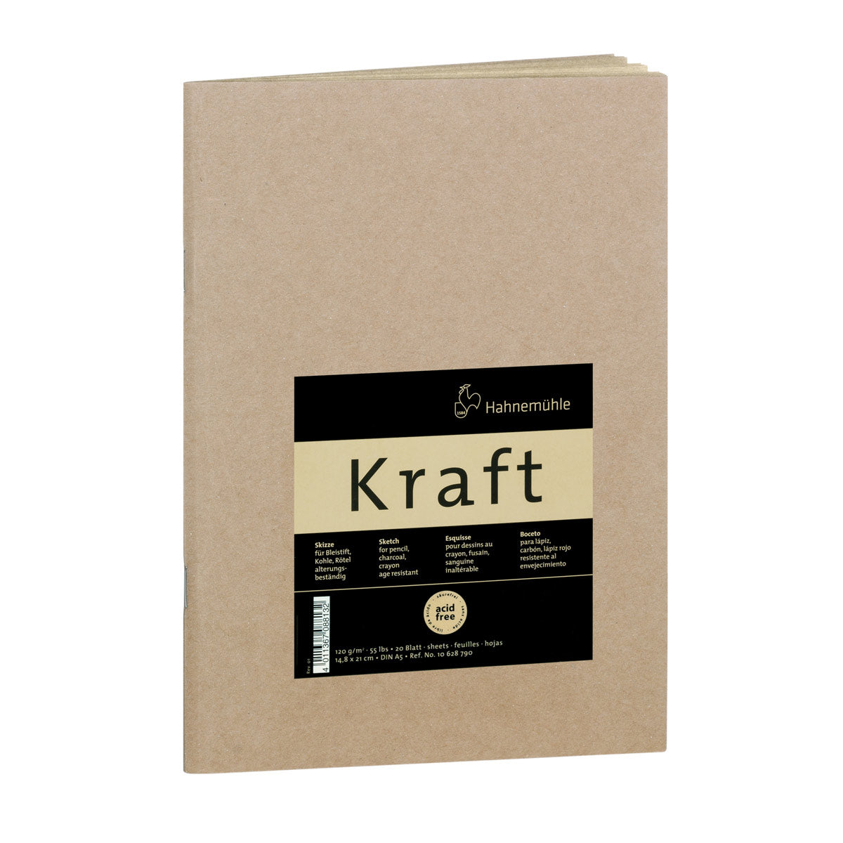 Hahnemuhle - Kraft Paper Sketch Booklet 120gsm 20 Sheets A5