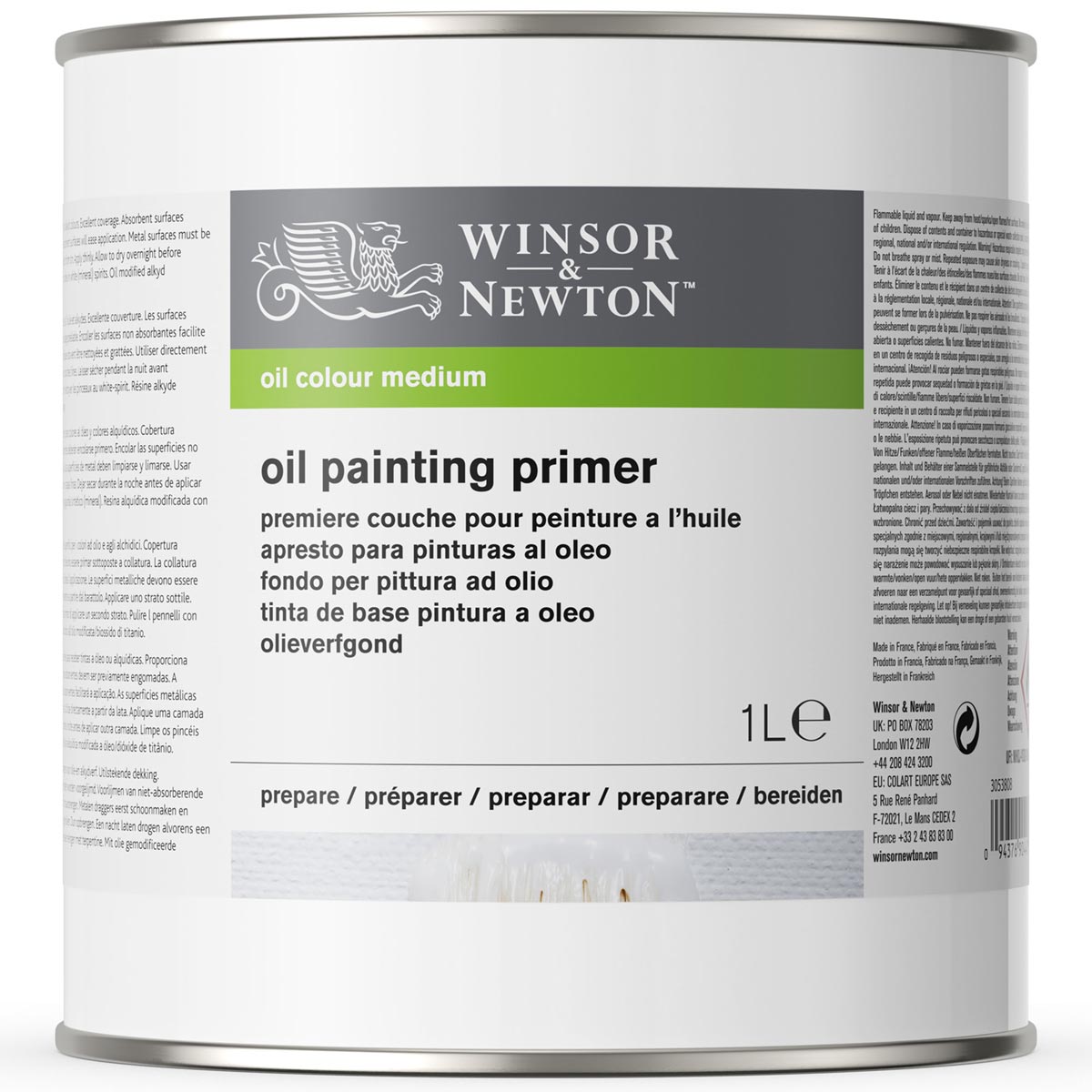Winsor and Newton - Oil Painting Primer - 1 Litre