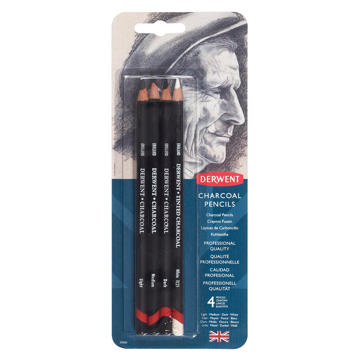 Derwent - Blister 4 Pack - Charocoal