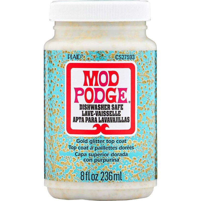 Mod Podge - Dishwasher Safe Glitter Gold 8oz