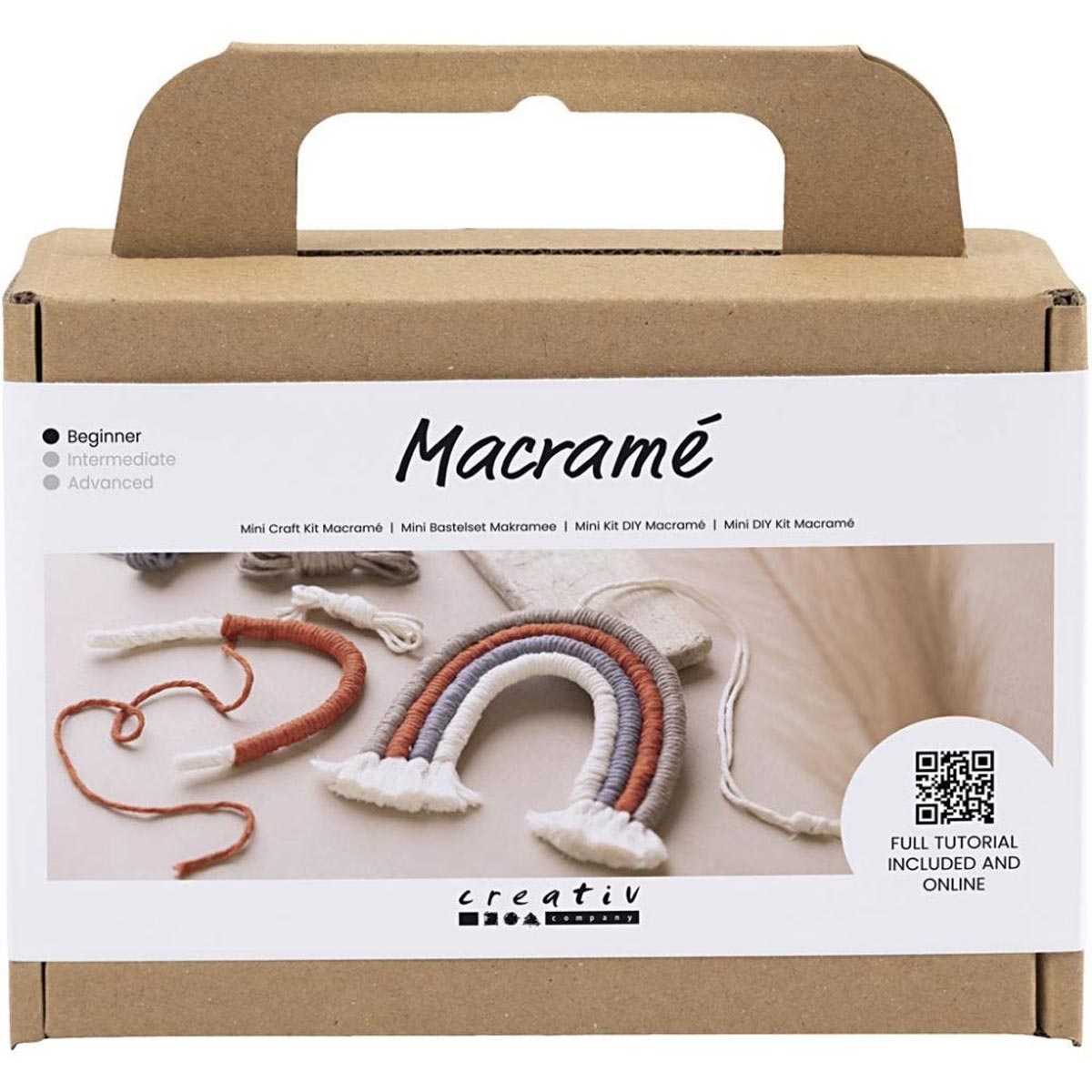 Creativ - Mini Craft Kit - Macramé - Rainbow - 1 pack
