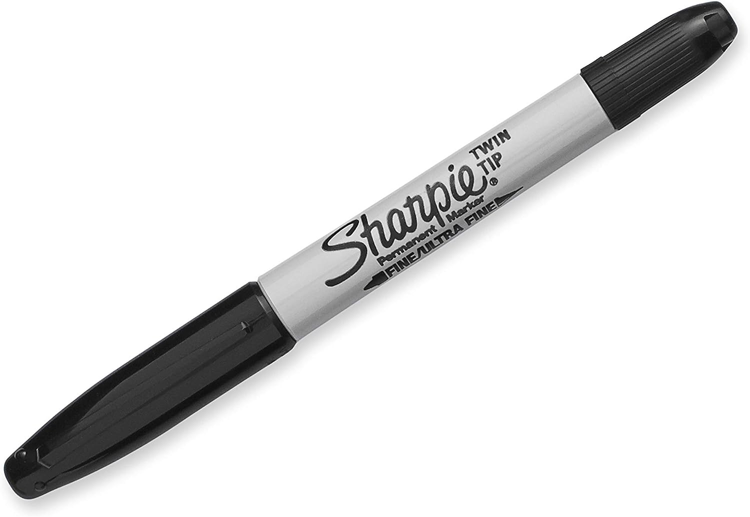 Sharpie - Black permanent marker - Twin-tip - Fine & Ultra Fine - Carded