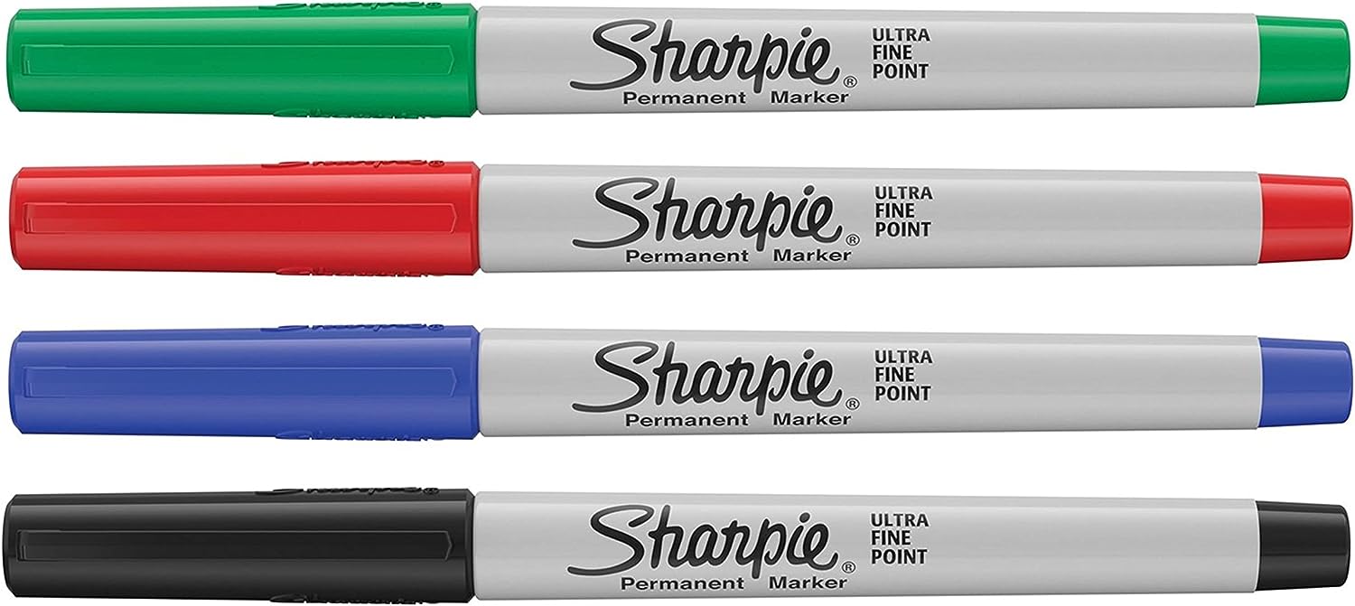 Sharpie - Permanent Marker - 4 Pack -  Ultra Fine