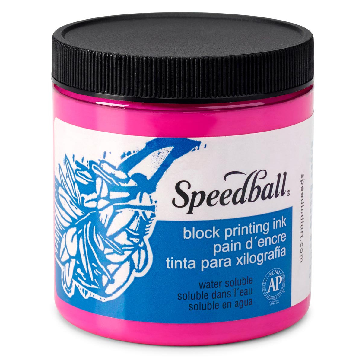 Speedball - Water-Soluble Block Ink 236ml (8oz) - Magenta
