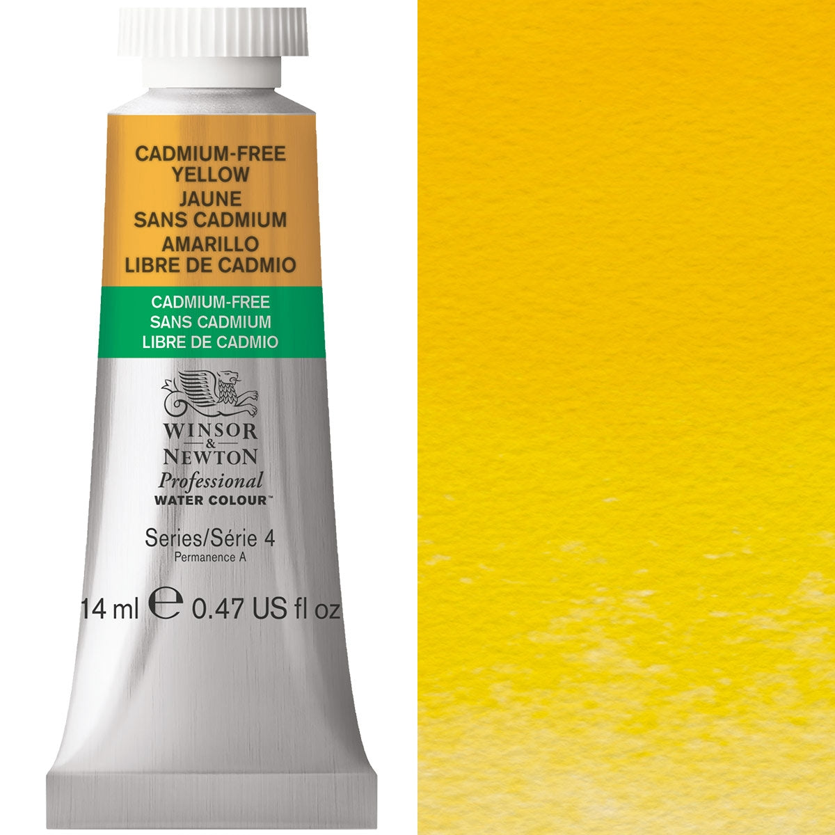 Winsor and Newton - Professional Artists' Watercolour - 14ml - Cadmium FREE Yellow