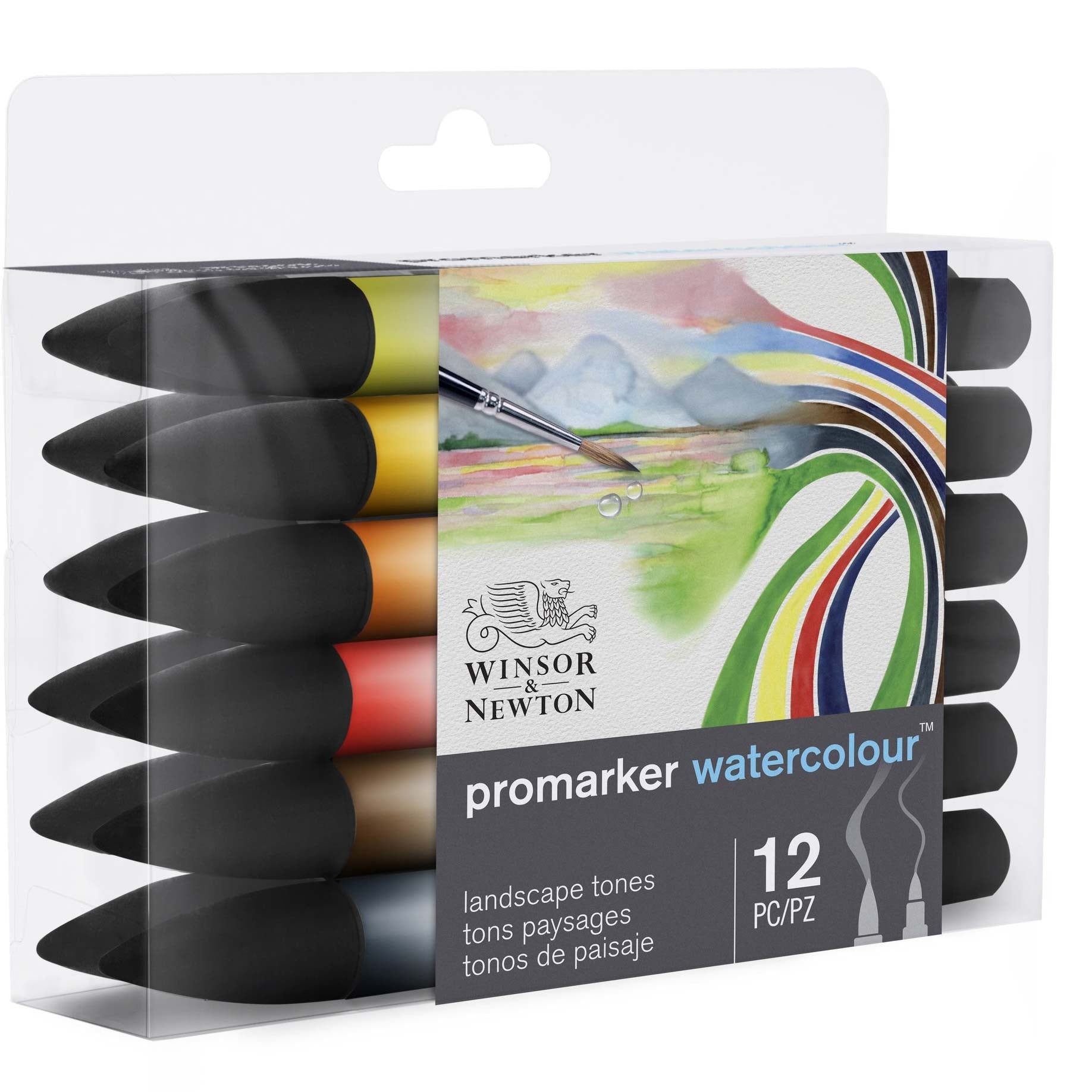 Winsor and Newton Promarker Watercolour 12 Set Landscape Tones - Main Image