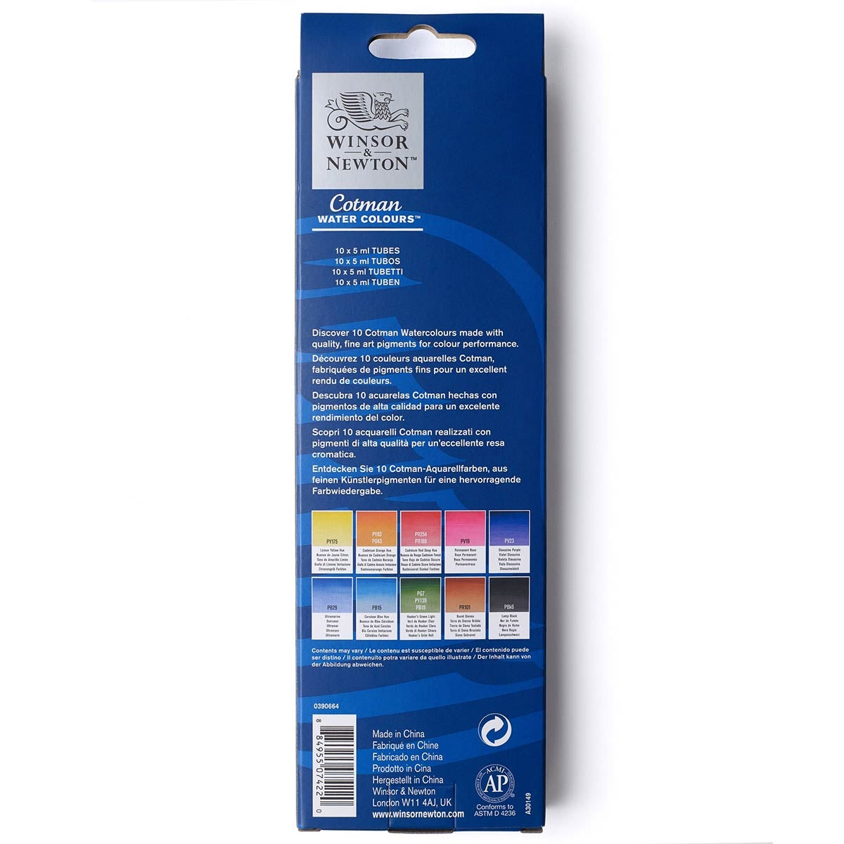 Winsor and Newton - Cotman Watercolour Discovery Set 10x5ml