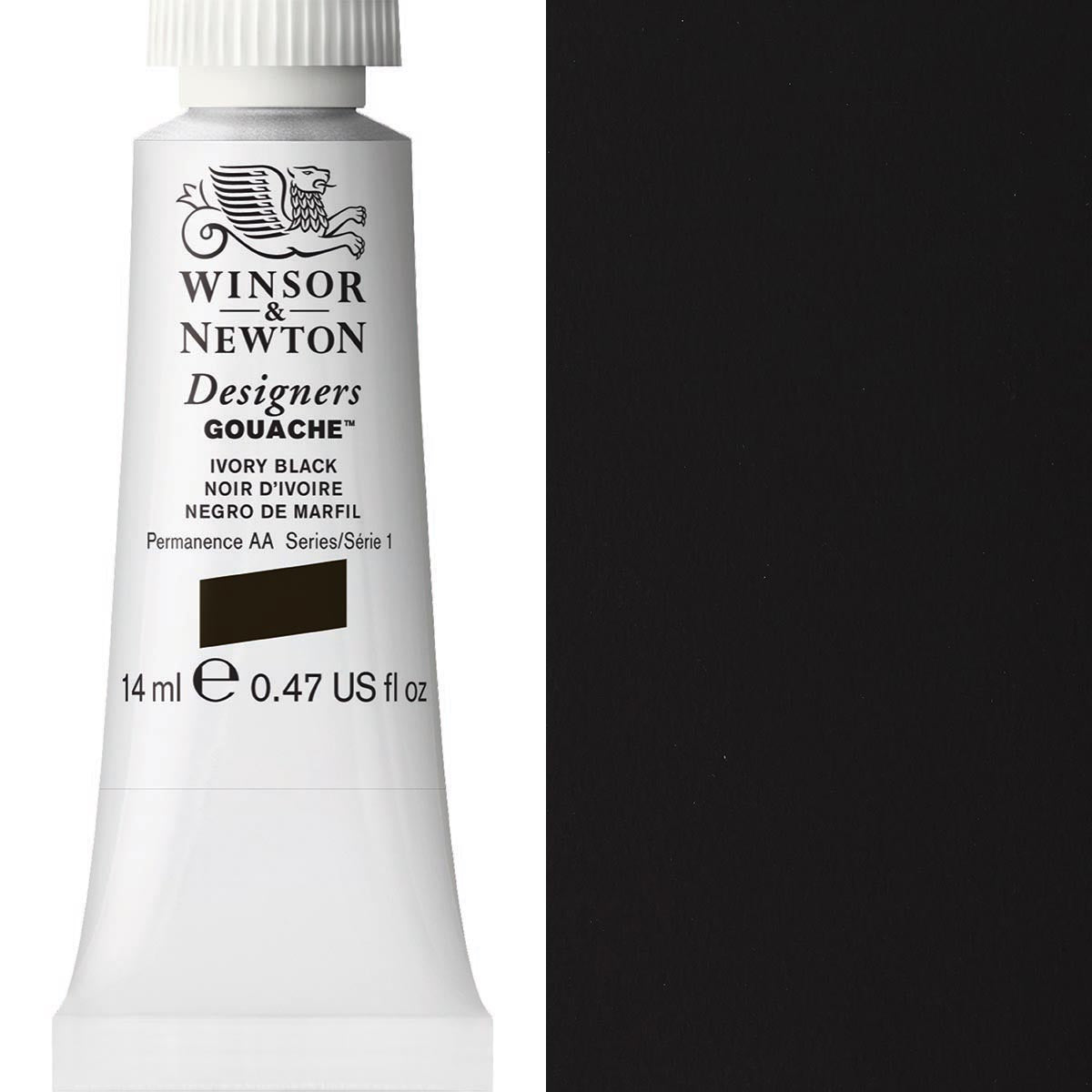 Winsor and Newton - Designers Gouache - 14ml - Ivory Black