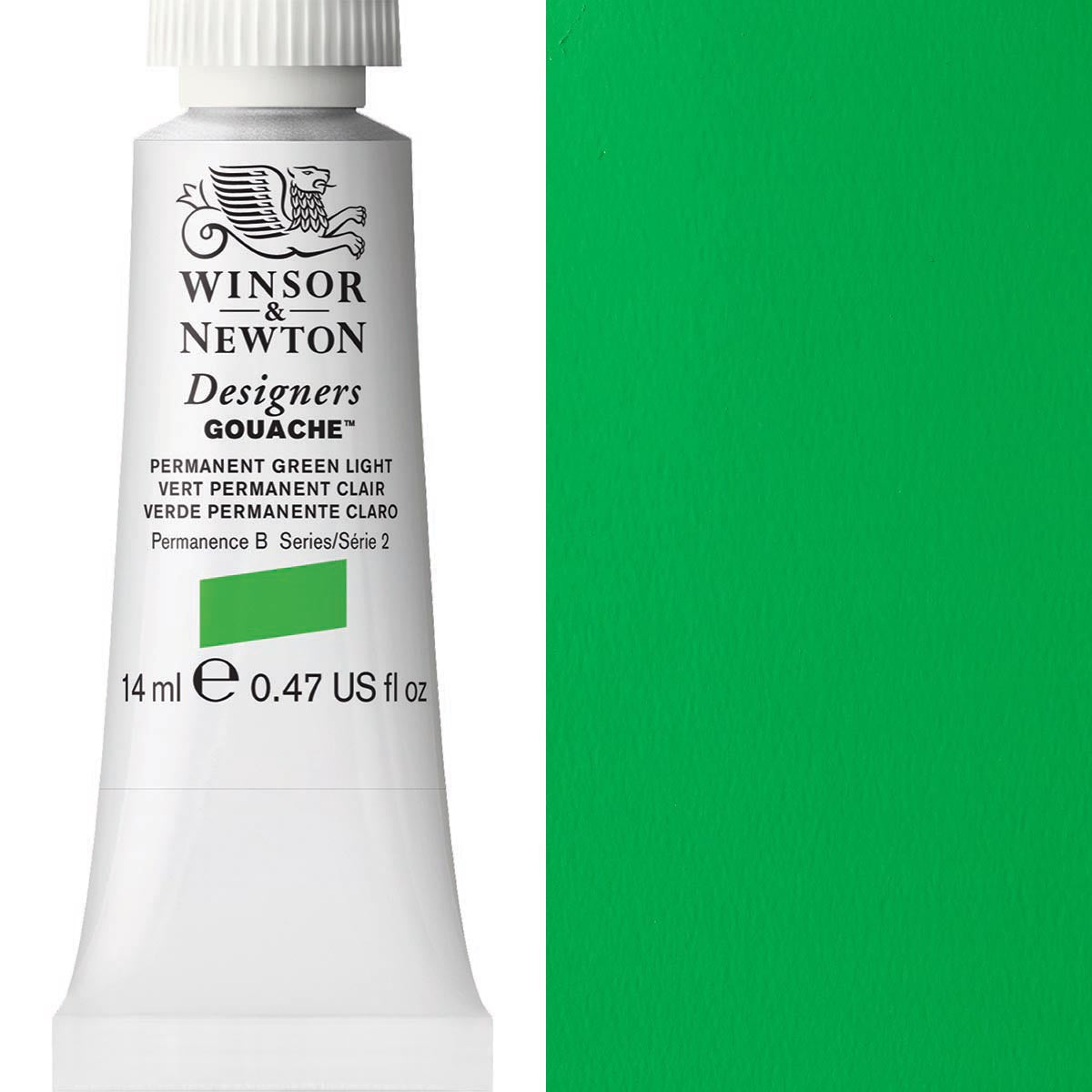 Winsor and Newton - Designers Gouache - 14ml - Permanent Green Light