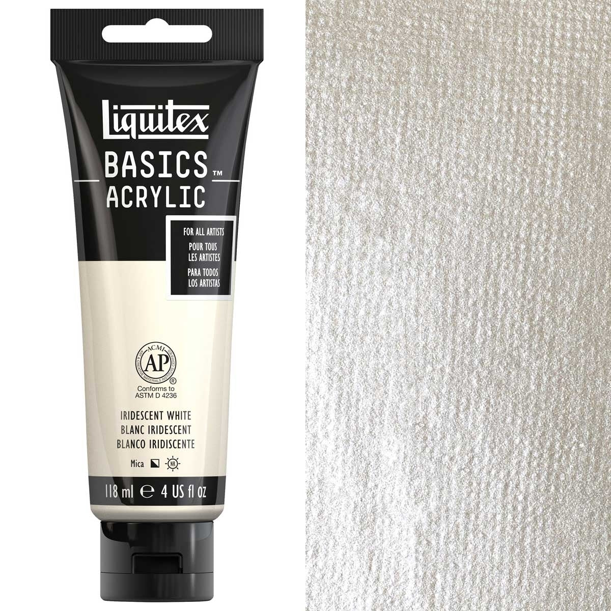 Liquitex - Basics Acrylic Colour - 118ml - Iridescent White