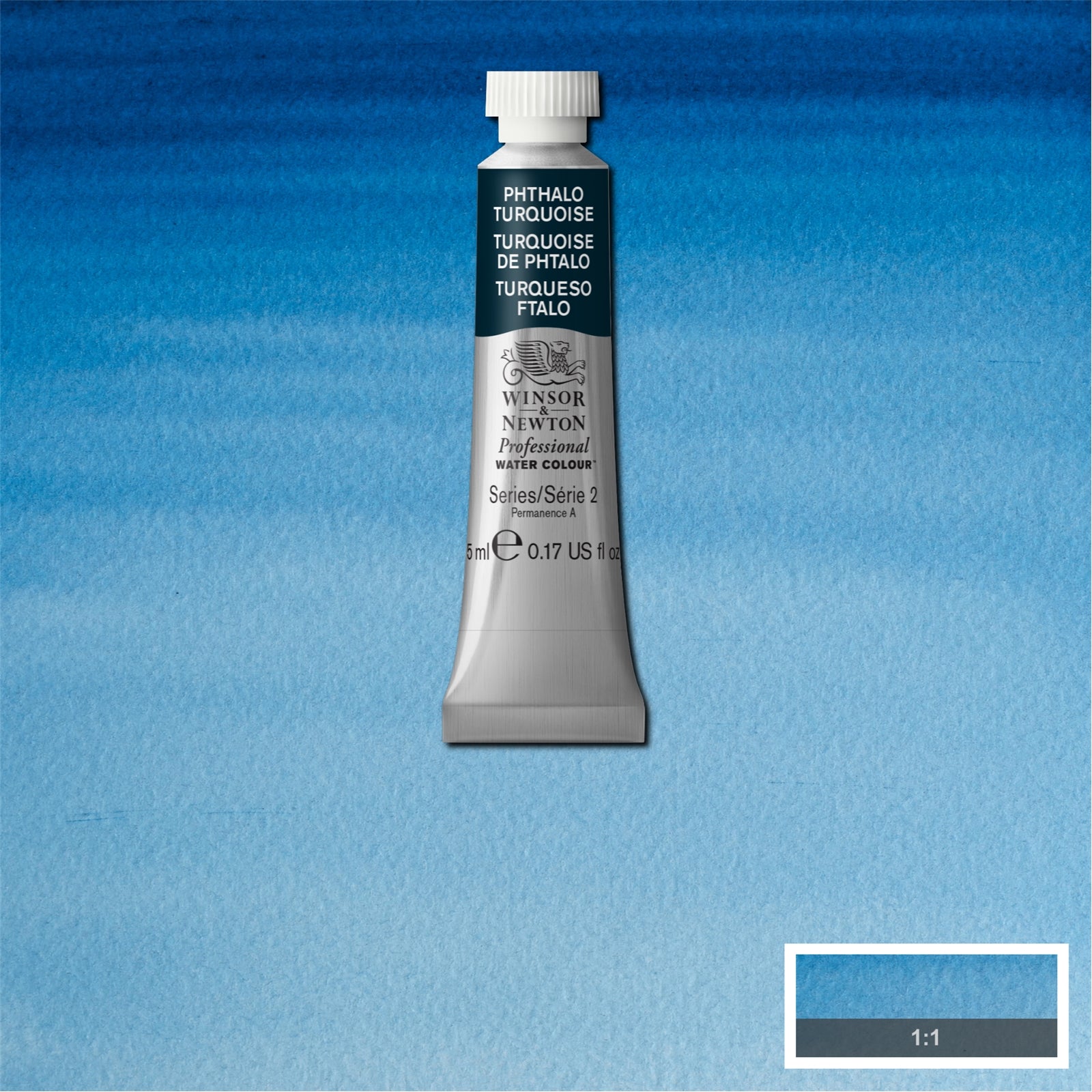 Winsor and Newton - Professional Artists' Watercolour - 5ml - Phthalo Turquoise