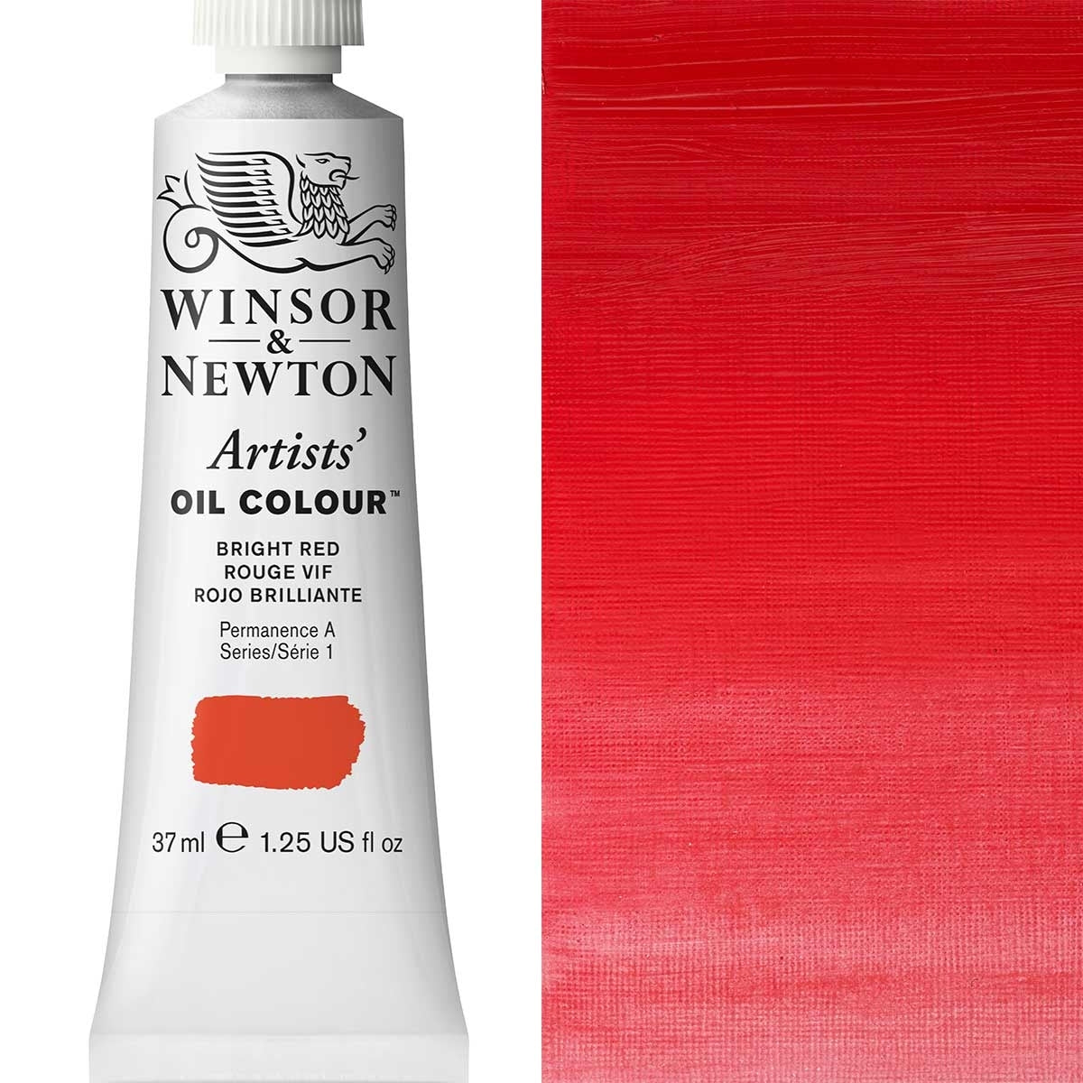 Winsor and Newton - Artists' Oil Colour - 37ml - Bright Red