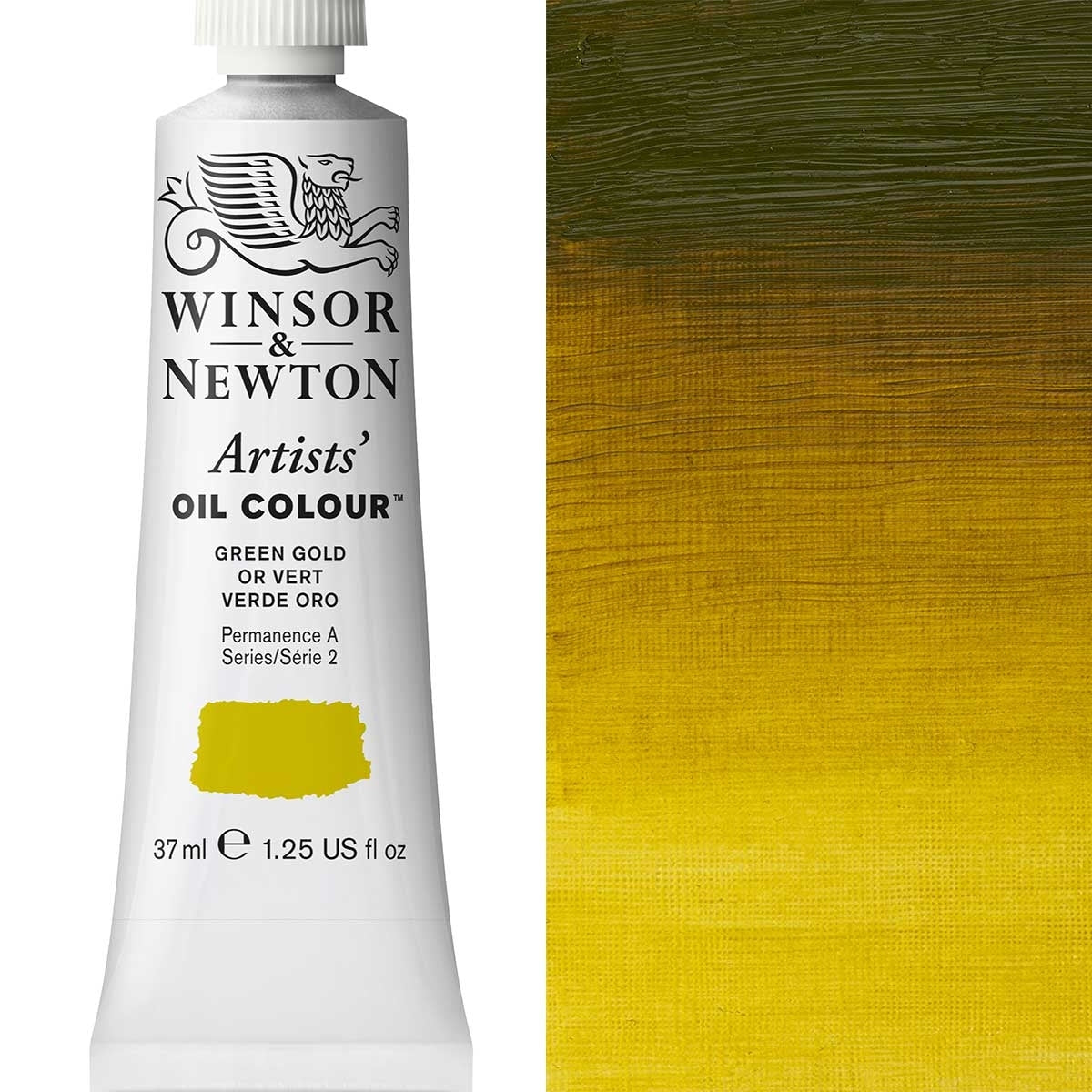 Winsor and Newton - Artists' Oil Colour - 37ml - Green Gold