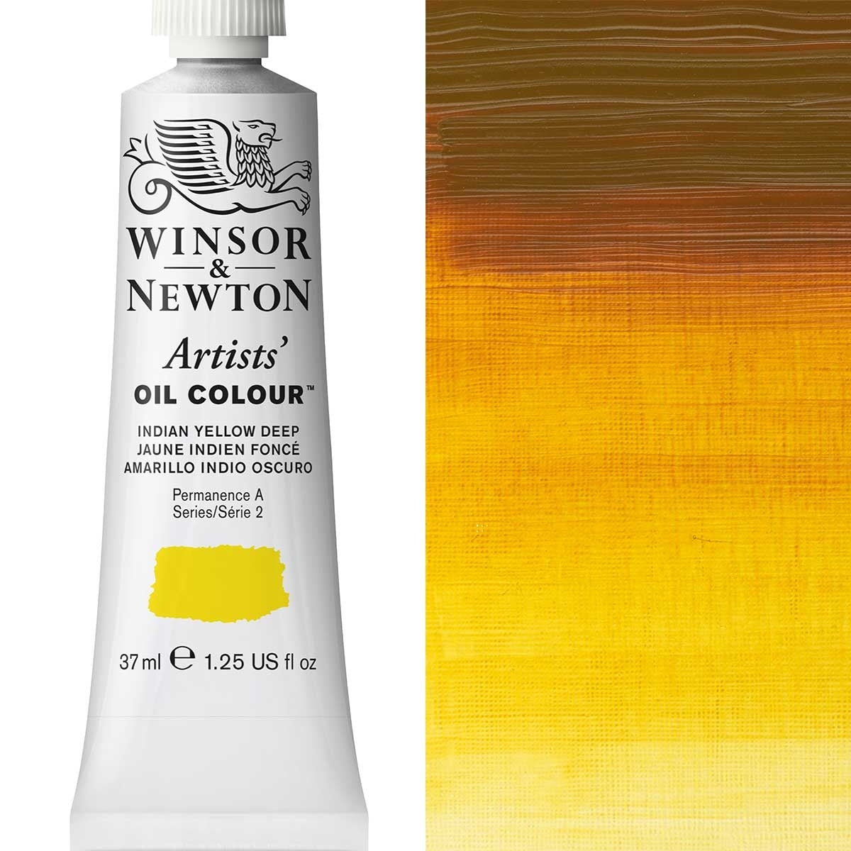 Winsor and Newton - Artists' Oil Colour - 37ml - Indian Yellow Deep