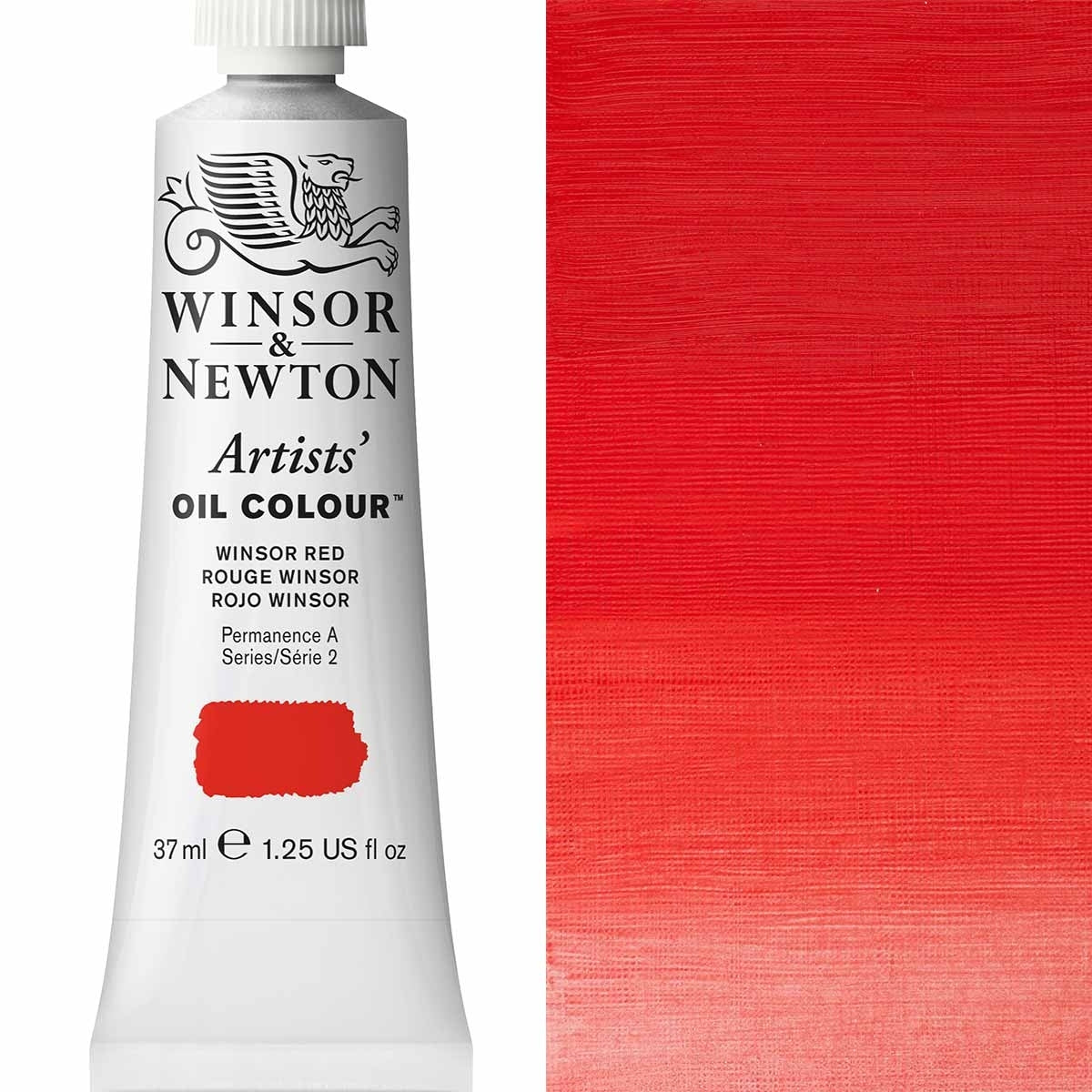 Winsor and Newton - Artists' Oil Colour - 37ml - Winsor Red
