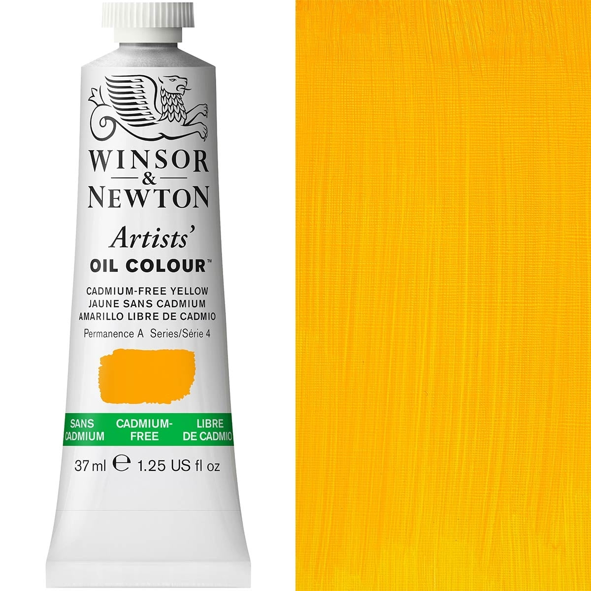 Winsor and Newton - Artists' Oil Colour - 37ml - Cad Free Yellow