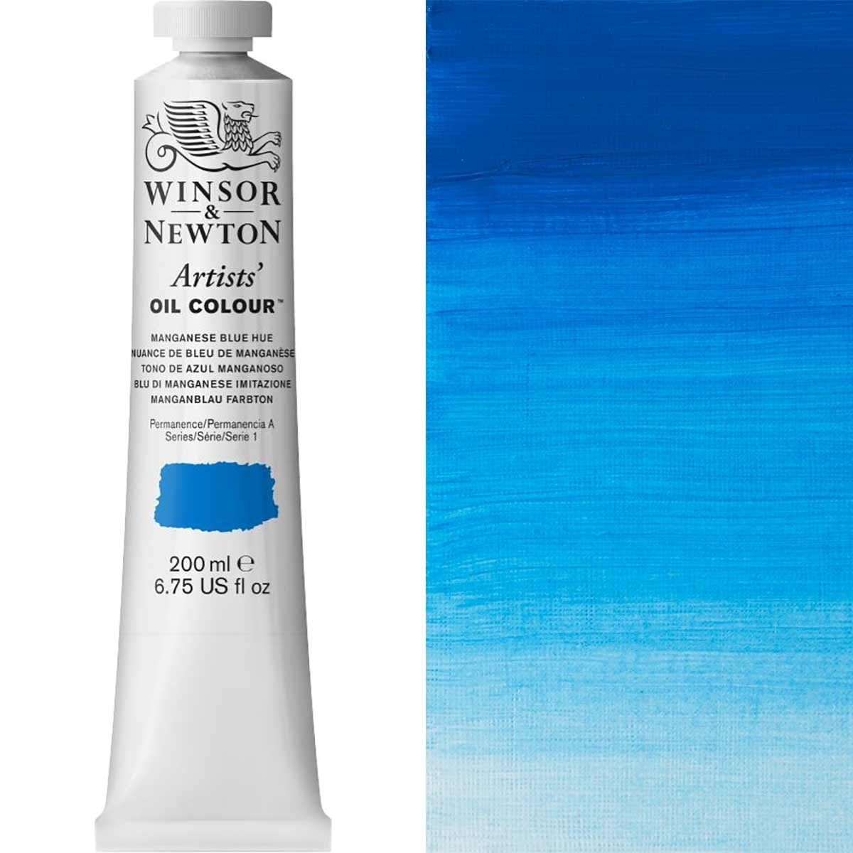 Winsor and Newton - Artists' Oil Colour - 200ml - Manganese Blue Hue