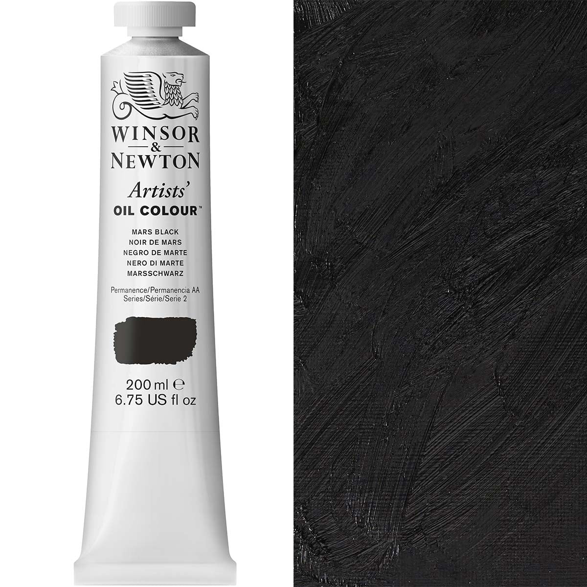 Winsor and Newton - Artists' Oil Colour - 200ml - Mars Black