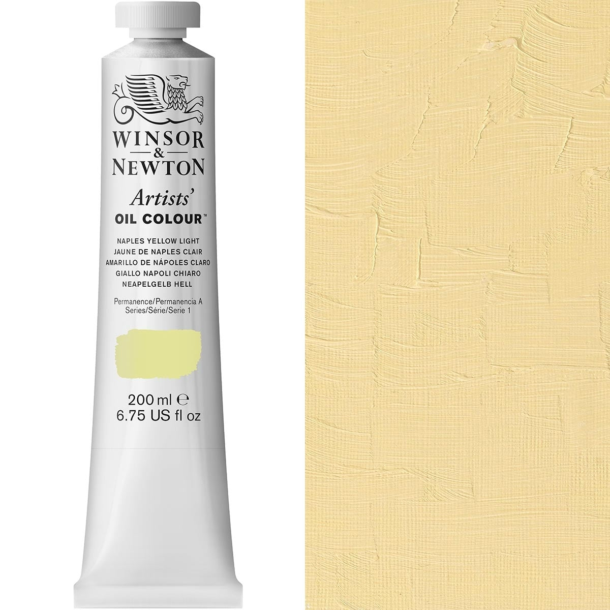 Winsor and Newton - Artists' Oil Colour - 200ml - Naples Yellow Light