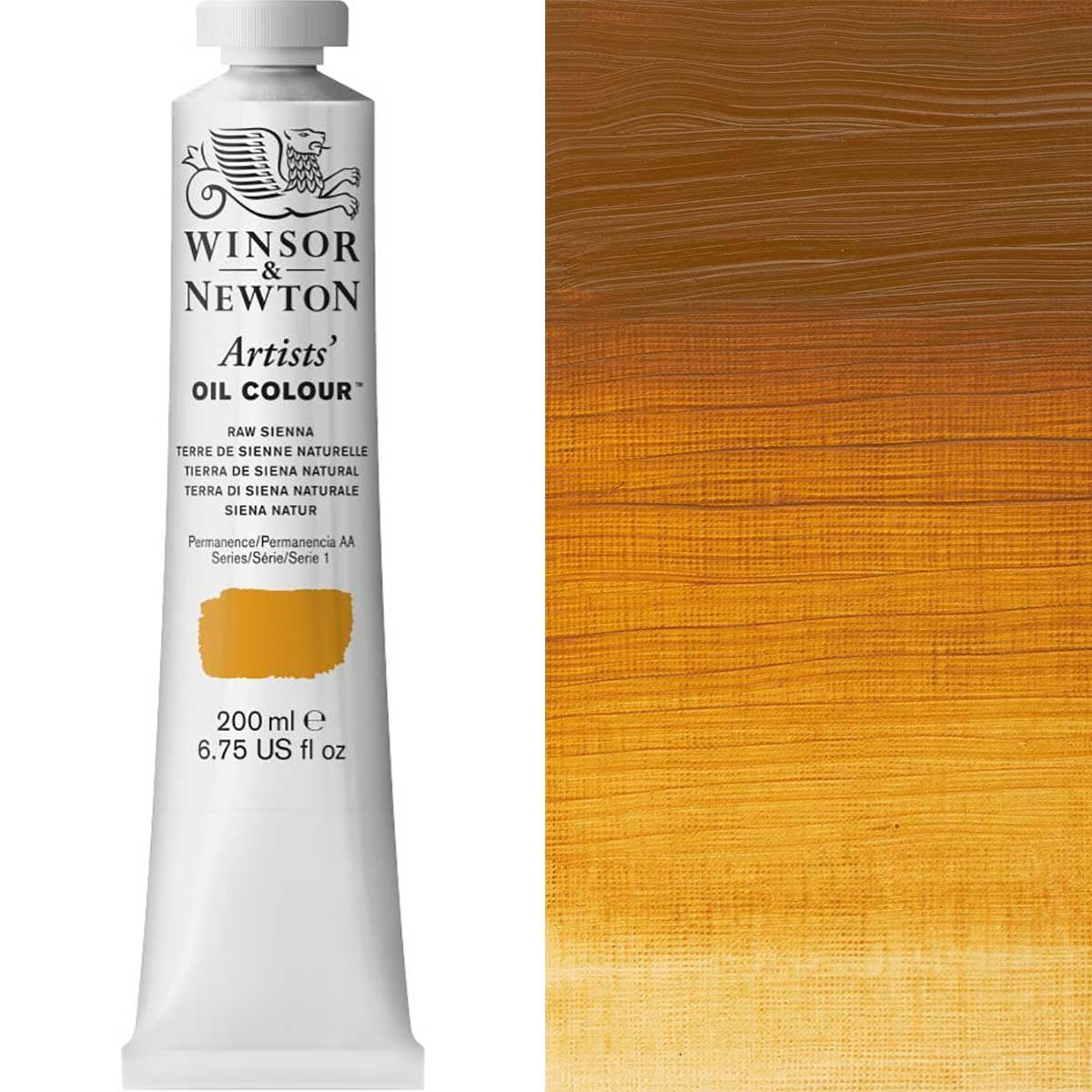 Winsor and Newton - Artists' Oil Colour - 200ml - Raw Sienna