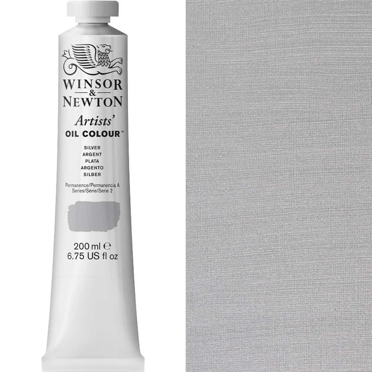 Winsor and Newton - Artists' Oil Colour - 200ml - Silver