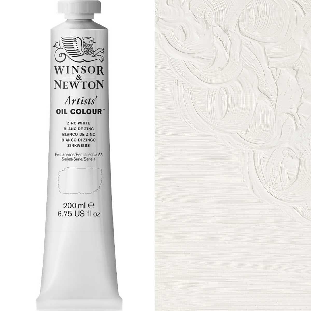 Winsor and Newton - Artists' Oil Colour - 200ml - Zinc White