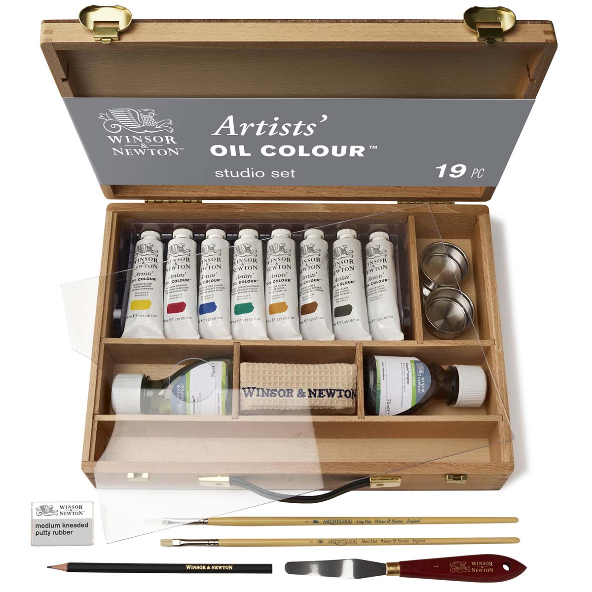 Winsor and Newton - Artists' Oil Colour - Bamboo Box