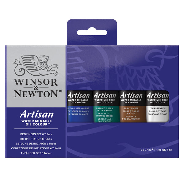 Winsor and Newton - Artisan Oil Colour Watermixable 6x37ml - Beginners Set