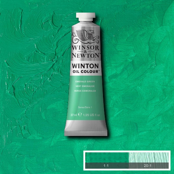 Winsor and Newton - Winton Oil Colour - 37ml - Emerald Green (18)