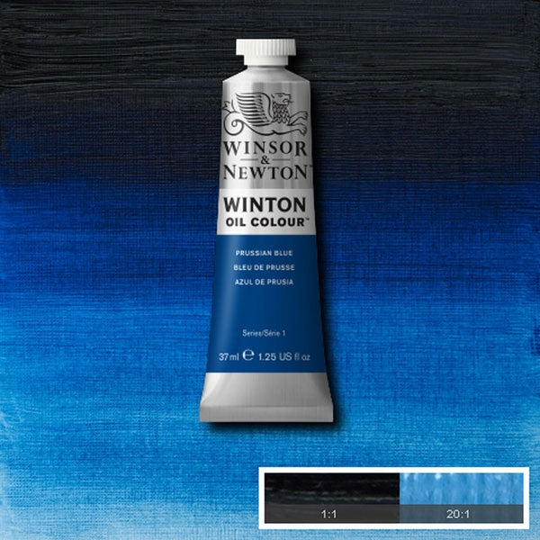 Winsor and Newton - Winton Oil Colour - 37ml - Prussian Blue (33)