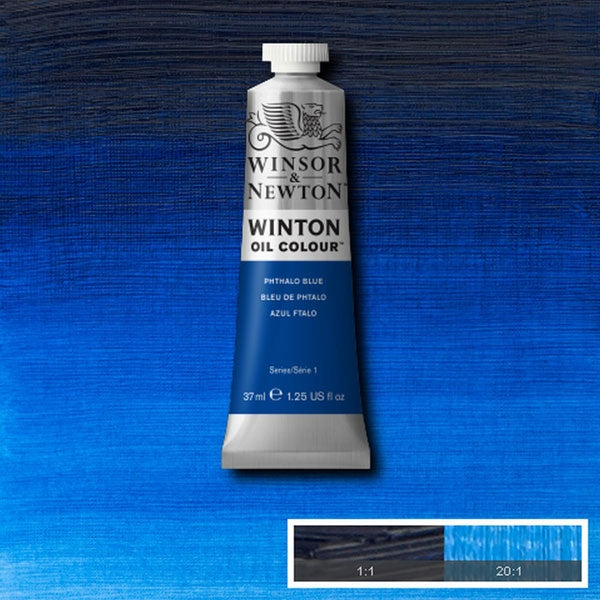 Winsor and Newton - Winton Oil Colour - 37ml - Phthalo Blue (30)