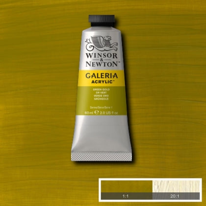 Winsor and Newton - Galeria Acrylic Colour - 60ml - Green Gold