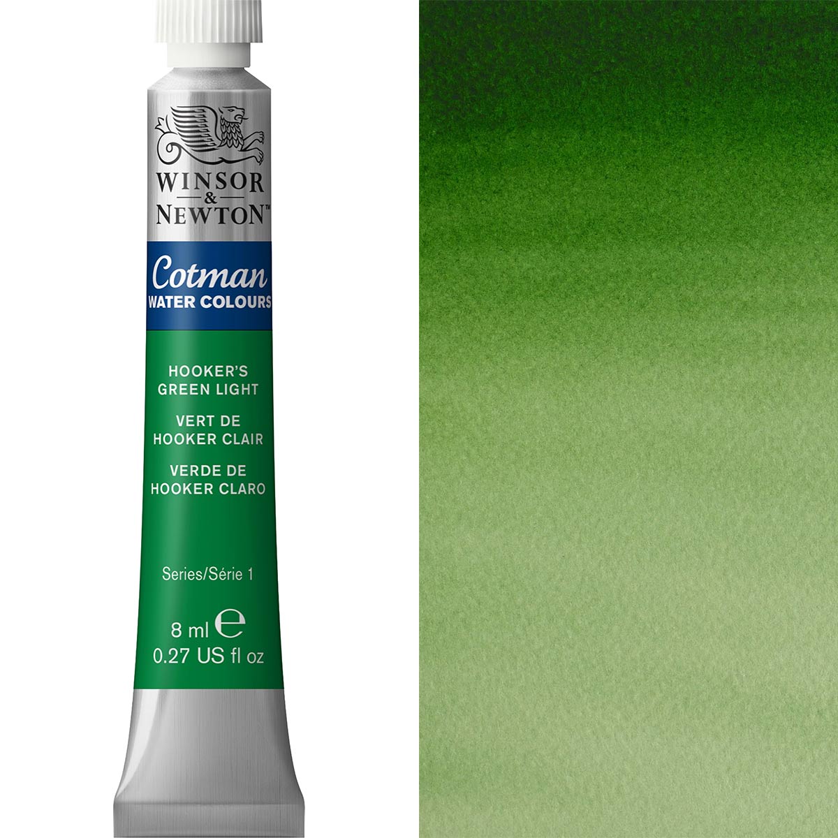Winsor and Newton - Cotman Watercolour - 8ml - Hookers Green Light