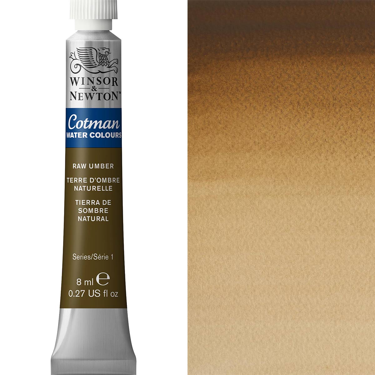Winsor and Newton - Cotman Watercolour - 8ml - Raw Umber