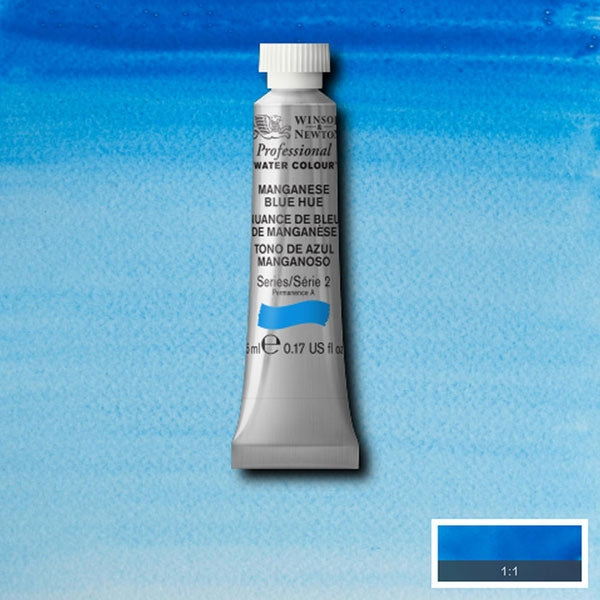 Winsor and Newton - Professional Artists' Watercolour - 5ml - Manganese Blue Hue