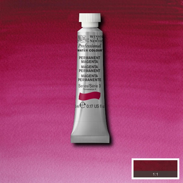 Winsor and Newton - Professional Artists' Watercolour - 5ml - Permanent Magenta