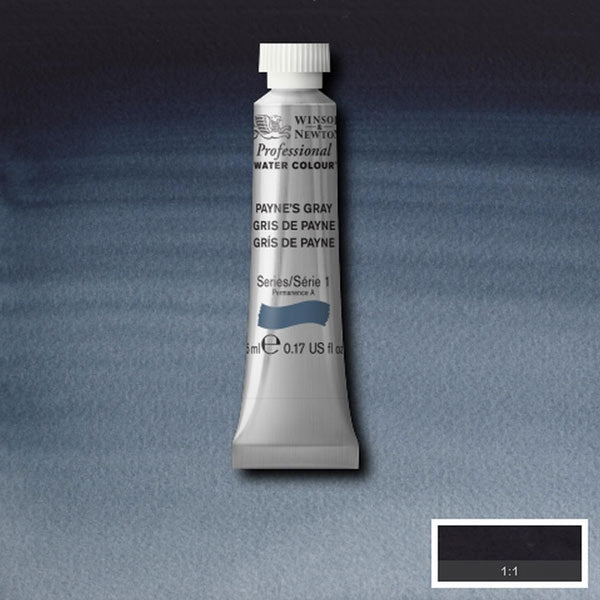 Winsor and Newton - Professional Artists' Watercolour - 5ml - Paynes Grey
