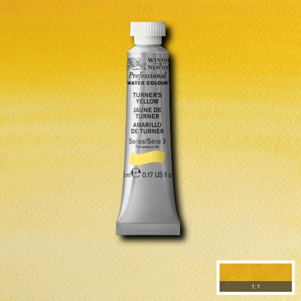 Winsor and Newton - Professional Artists' Watercolour - 5ml - Turners Yellow