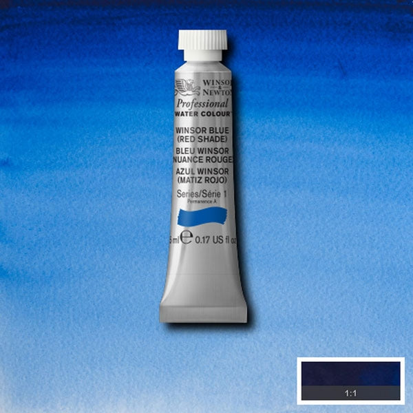 Winsor and Newton - Professional Artists' Watercolour - 5ml - Winsor Blue Red Shade