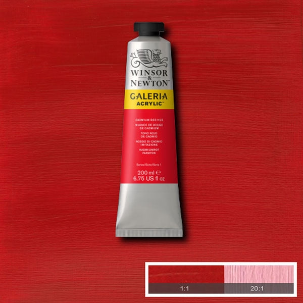 Winsor and Newton - Galeria Acrylic Colour - 200ml - Cadmium Red Hue