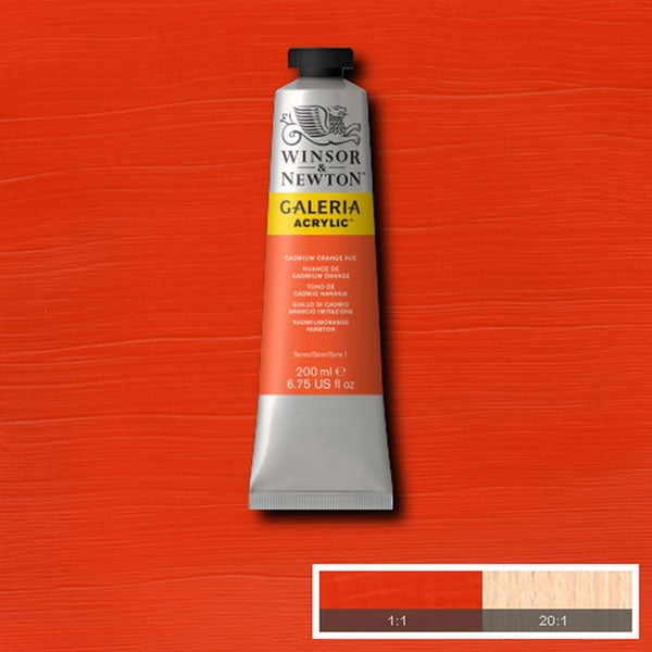 Winsor and Newton - Galeria Acrylic Colour - 200ml - Cadmium Orange Hue