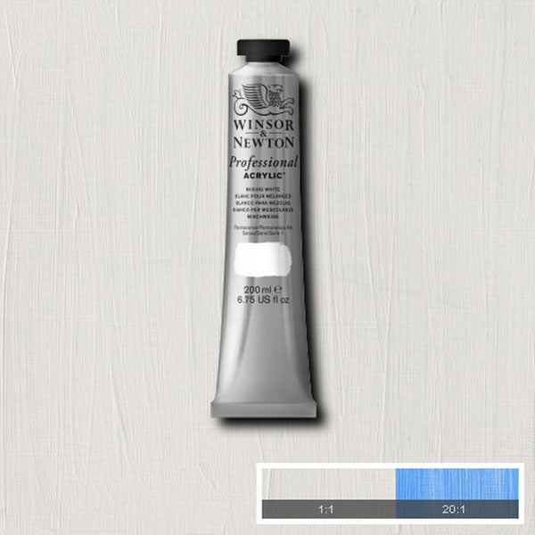 Winsor and Newton - Professional Artists' Acrylic Colour - 200ml - Mixing White