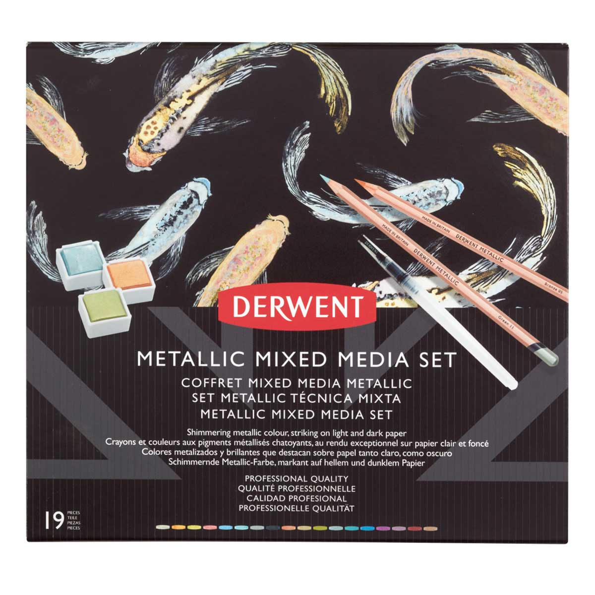 Derwent - Metallic Mixed Media Sketching Set