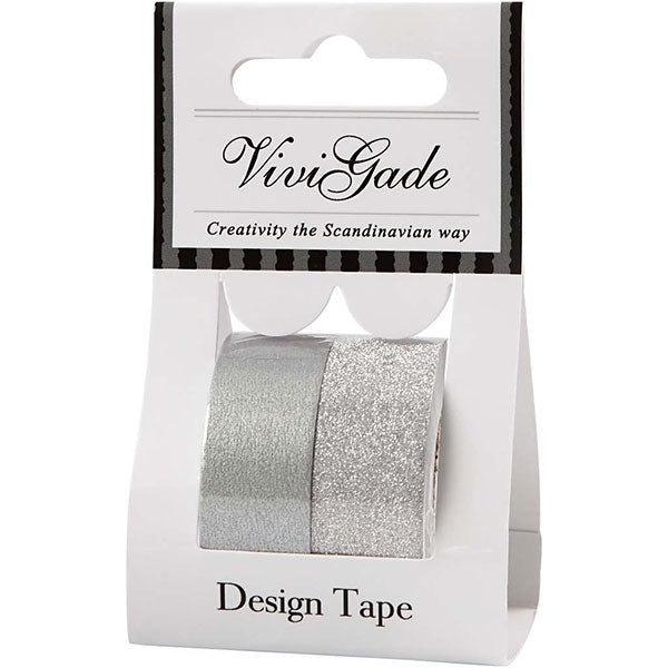 Create Craft - Washi Tape - Silver 2 pack