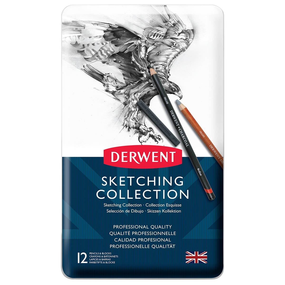 Derwent - Collection 12 Tin - Sketching