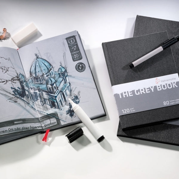 Hahnemuhle - Grey Paper sketch Book - A4 Sketchpad