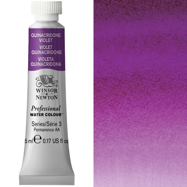 Winsor and Newton - Professional Artists' Watercolour - 5ml - Quinacridone Violet