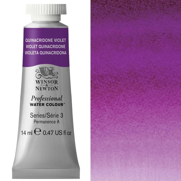 Winsor and Newton - Professional Artists' Watercolour - 14ml - Quinacridone Violet