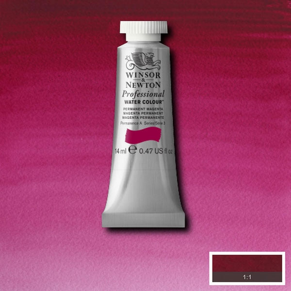 Winsor and Newton - Professional Artists' Watercolour - 14ml - Permanent Magenta